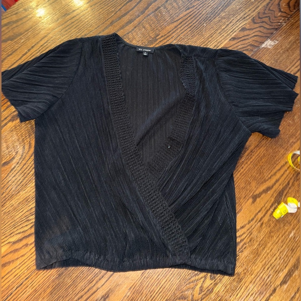 Blu Pepper Wrap Blouse